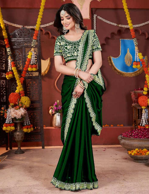 Vasthrlay Embroidered Traditional Mustard