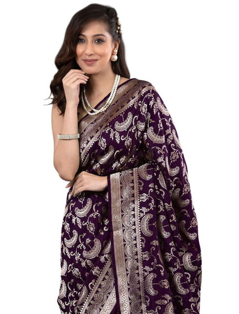 Vasthrlay Banarasi Traditional Unstitched Saree