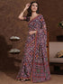 Vasthrlay Georgette Printed Blue Saree