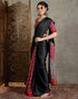 Vasthrlay Printed Tassels Unstitched Maroon Saree