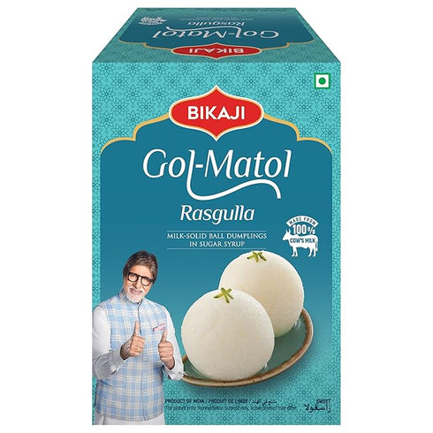 Bikaji Gol Matol Rasgulla - Soft, Fluffy & Juicy Bengali Rasgullas