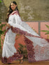 Vasthrlay Womens Printed Unstitched Beige Saree