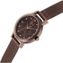 Sonata Quartz Analog Brown Stainless Steel Strap for Women
