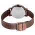Sonata Quartz Analog Brown Stainless Steel Strap for Women