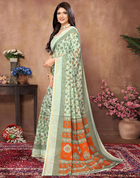 Vasthrlay Woven Linen Az Ys Colorful Vedanshi Parent Pista Ethnic Wear