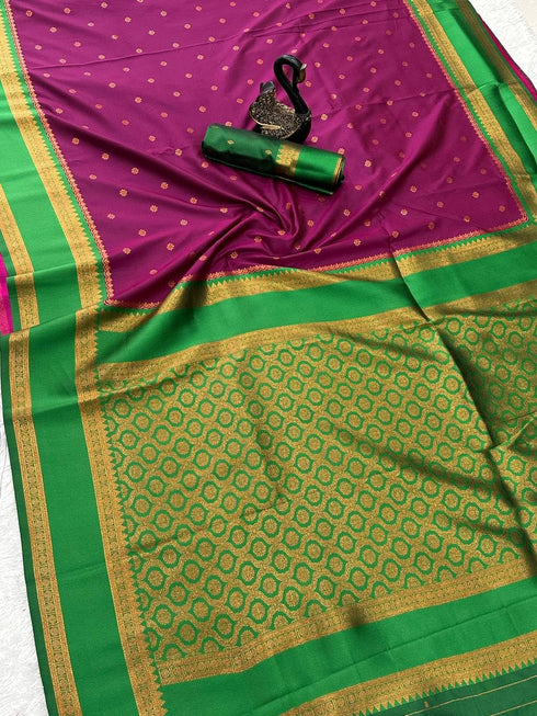 Vasthrlay Narayanpet Paithani Contrast
