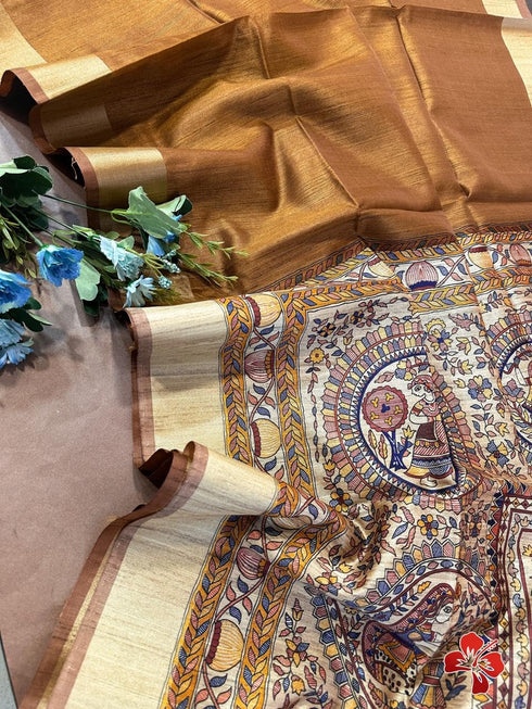 Vasthrlay Tussar Saree Bordar