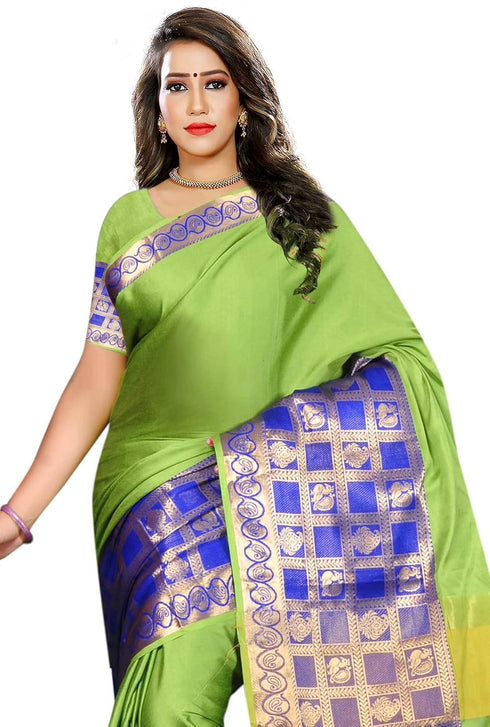 Vasthrlay Jacquard Unstiched Ethnic Wear