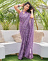 Vasthrlay Georgette Embroidery Unstitched Red Saree