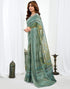 Vasthrlay Unstitched Readymade Traditional Pink Saree
