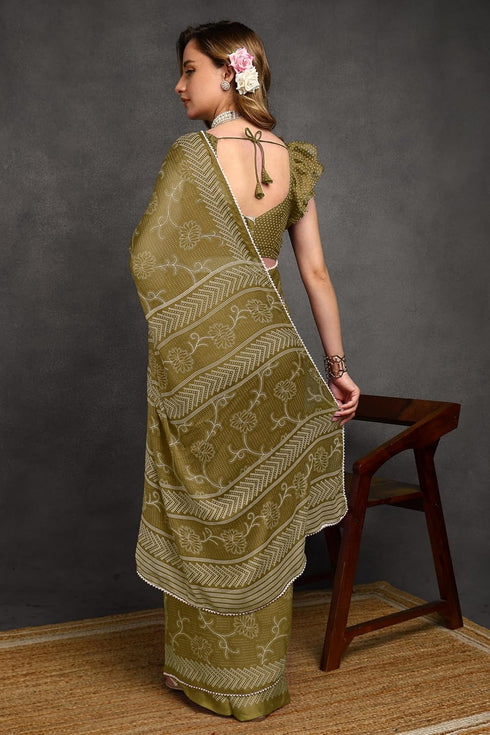 Vasthrlay Fashion Chiffon Printed Ethnic Wear