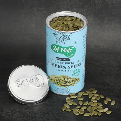 24 Nuts Hand Picked Jumbo Size Dried Kiwi & Pumpkin Seeds Combo Pack 500gm