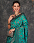Vasthrlay Banarasi Kanjeevaram Unstitched Beige Saree