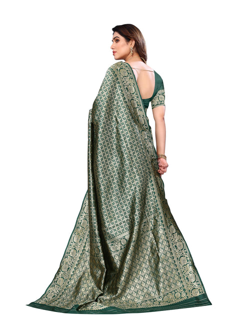 Vasthrlay Kanjivaram Unstitched Saree