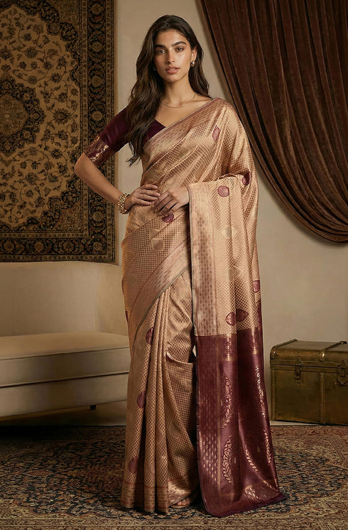 Vasthrlay Jacquard Printed Saree