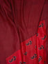 Vasthrlay Chanderi Printed Red Saree With Unstitched Blouse Piece