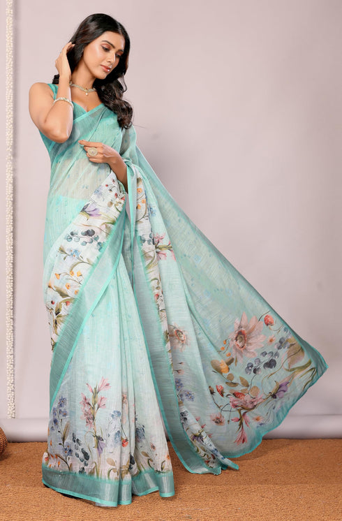 Vasthrlay Cotton Printed Saree