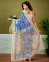 Vasthrlay Womens Cotton Printed Yellow Saree