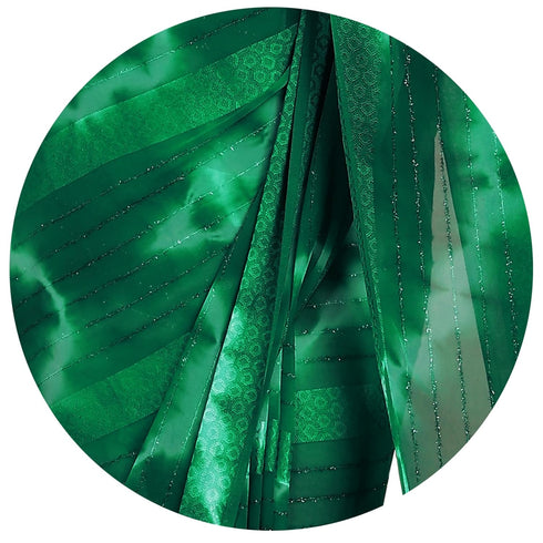 Vasthrlay Fashion Georgette Green Ethnic Wear