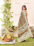 Vasthrlay Womens Printed Unstitched Dusty Pink Saree