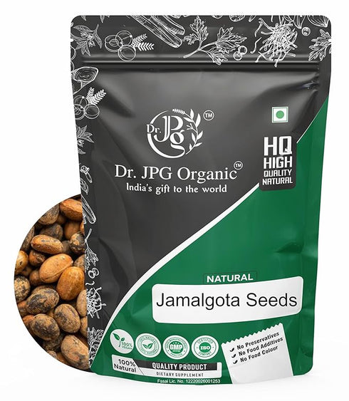 DR. JPG ORGANIC FOODS & HERBALS 100% Natural Jamalgota Seeds | Croton Seed