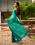 Vasthrlay Bandhani Printed Unstitched Black Saree