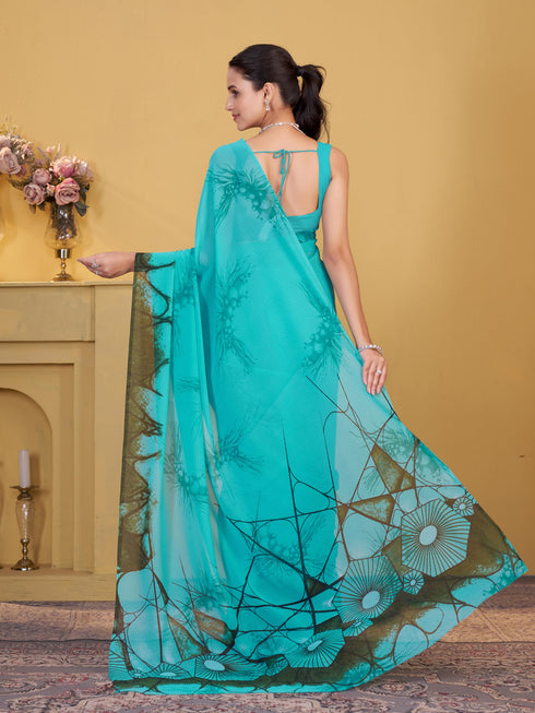 Vasthrlay Georgette Printed Saree