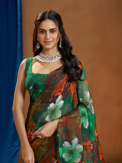 Vasthrlay Chiffon Floral Saree