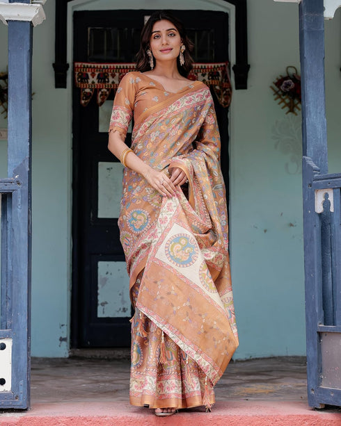 Vasthrlay Handloom Printed Saree