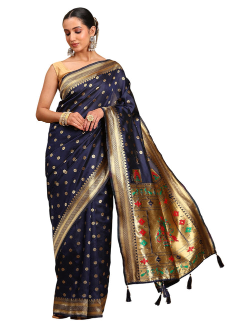 Vasthrlay Banarasi Unstitched Saree