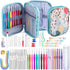 96 Pack Crochet Hook Set, Ergonomic Knitting Needle Yarn Weaving Kit with Storage Case