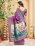 Vasthrlay Jacquard Blue Saree