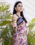 Vasthrlay Womens Cotton Multicolour Saree With Unstitched Blouse Piece