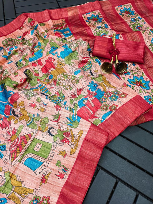 Vasthrlay Kalamkari Madhubani Print