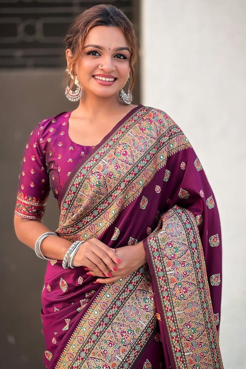 Vasthrlay Kanjivaram Unstitched Blouse Ethnic Wear
