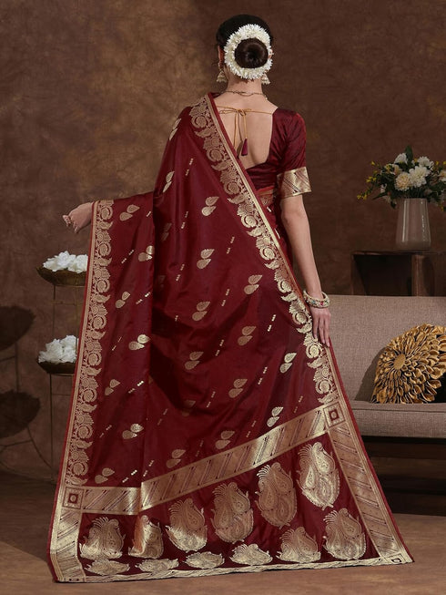 Vasthrlay Shimmer Georgette Mehndi Saree