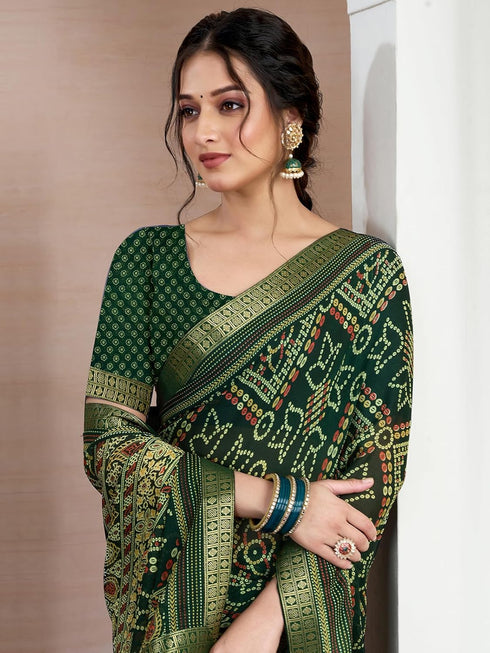 Vasthrlay Chiffon Bandhani Unstitched 4159s2944n Yellow