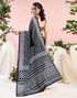 Vasthrlay Womens Printed Unstitched Green Saree