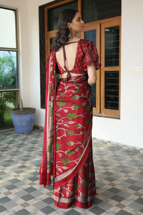 Vasthrlay Fashion Chiffon Printed Ethnic Wear