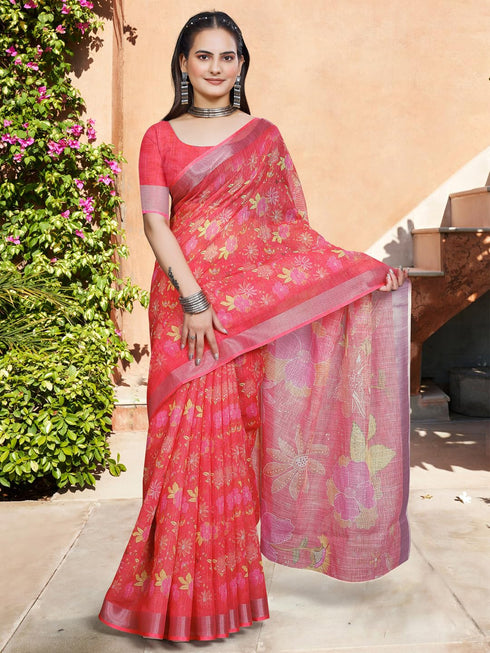 Vasthrlay Elephant Printed Unstitched Sai Ethnic Wear