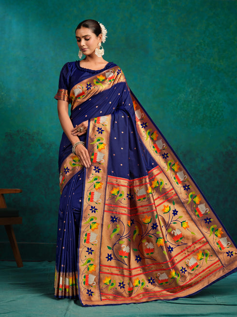 Vasthrlay Paithani Woven Saree