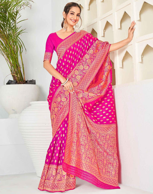 Vasthrlay Banarasi Unstitched Saree