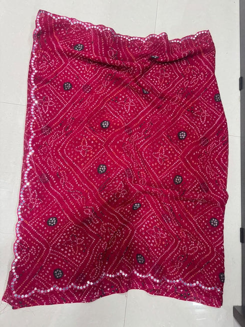 Vasthrlay Georgette Sequined Embroidered Designer