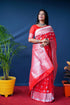 Vasthrlay Silver Banarasi Saree