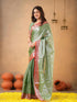 Vasthrlay Handloom Unstitched Beigered Ethnic Wear