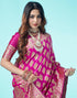 Vasthrlay Banarasi Jacquard Unstitched Yellow Saree