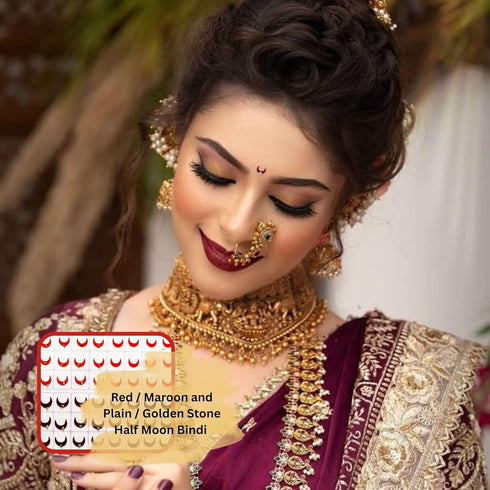 Sunaina Designer Traditional Half Moon Bindi