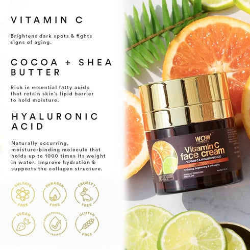 WOW Skin Science Vitamin C Moisturizer Face Cream