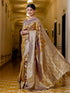 Vasthrlay Banarasi Weaving Peach Saree