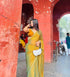 VasthrlayBoarder Unstitched Chhaavao Mustard Free Ethnic Wear